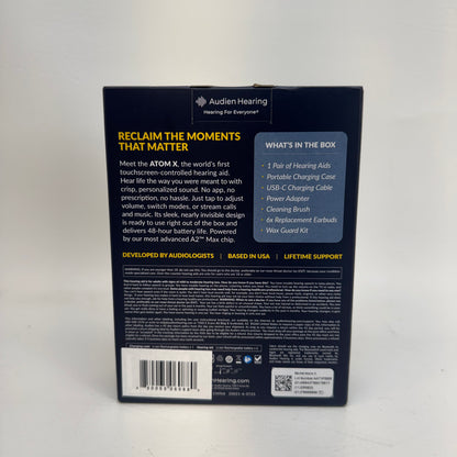 New Audien Hearing Atom X Hearing Aid