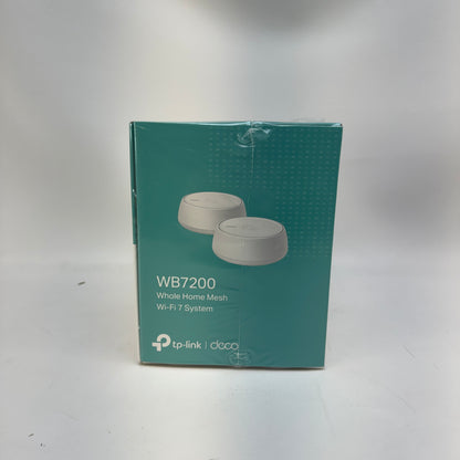 New TP-Link Deco WB7200 Dual Band WiFi 7 BE3600 Mesh WiFi Router