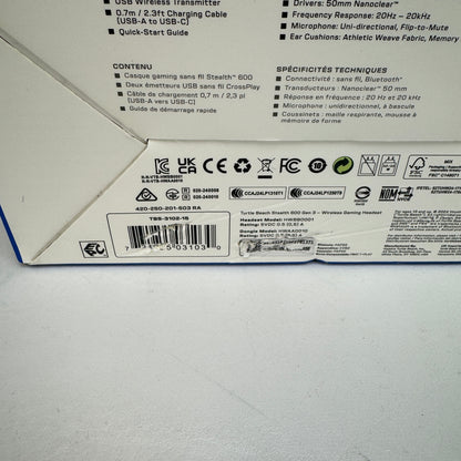 New Turtle Beach Stealth 600 Gaming Headset White HWB0001