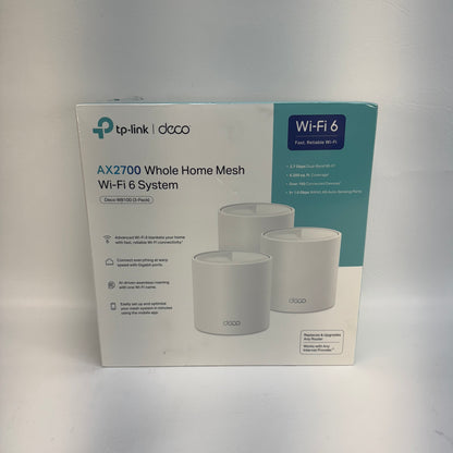 New TP-Link AX2700 Whole Home Mesh Wi-Fi 6 System Mesh WiFi 6 System DECO W8100