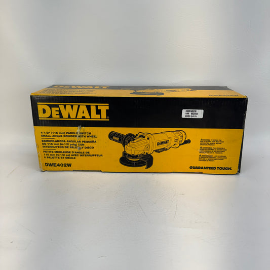 New DeWalt DWE402W 4-1/2 in. (115mm) Small Angle Grinder