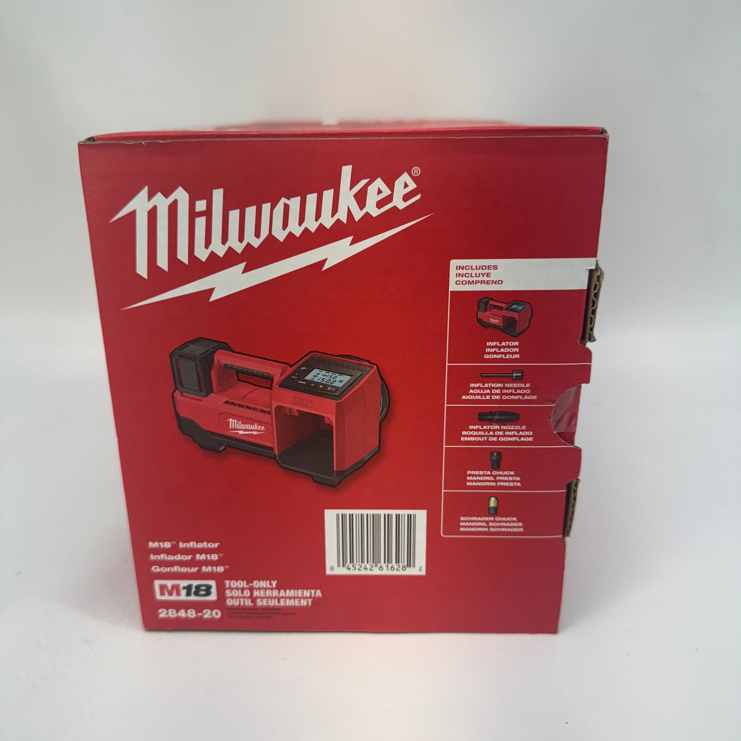 New Milwaukee 2848-20 M18 18V Tire Inflator