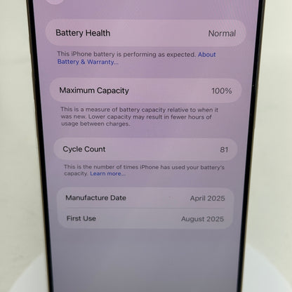 Unlocked Apple iPhone 16 Pro Max 256GB Desert Titanium MYW53LL/A