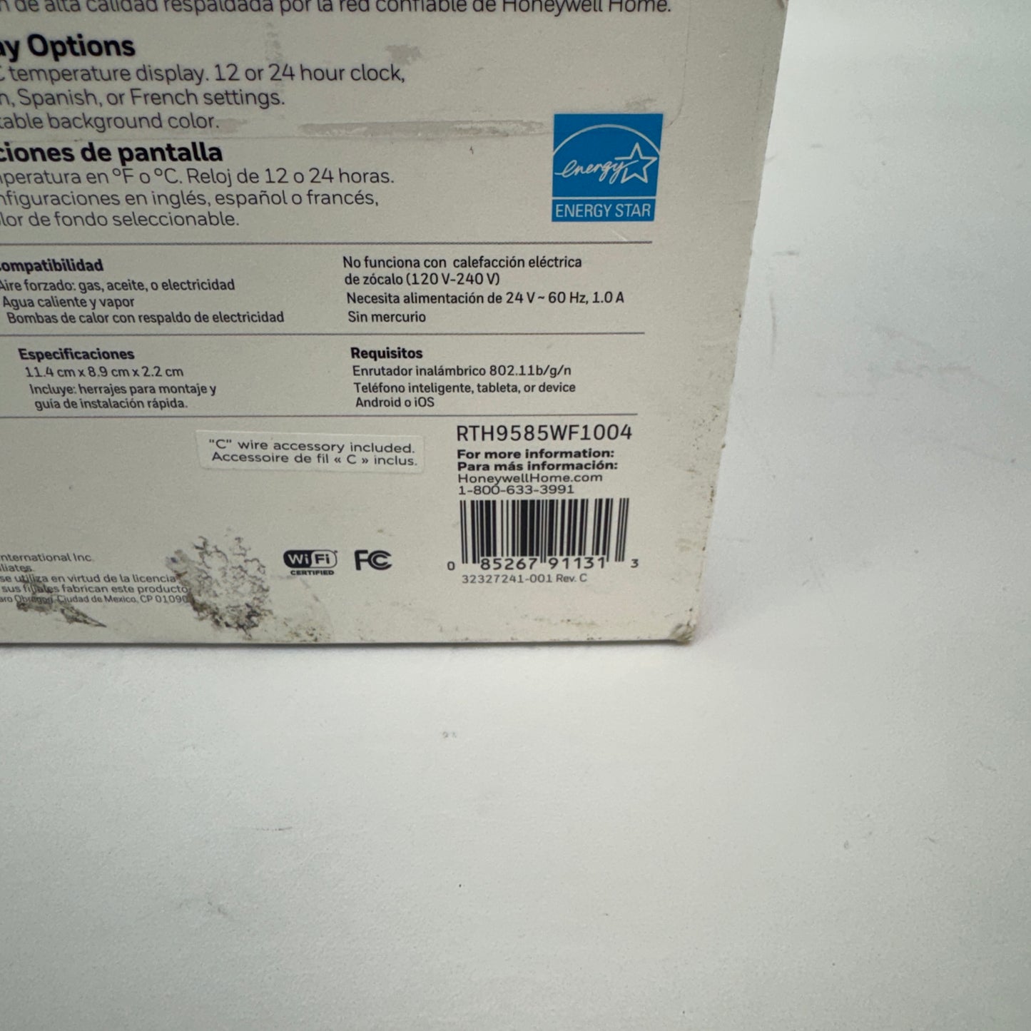 New Honeywell RTH9585WF Smart Color Thermostat