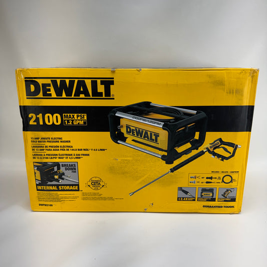 New DeWalt DWPW2100 Power Washer