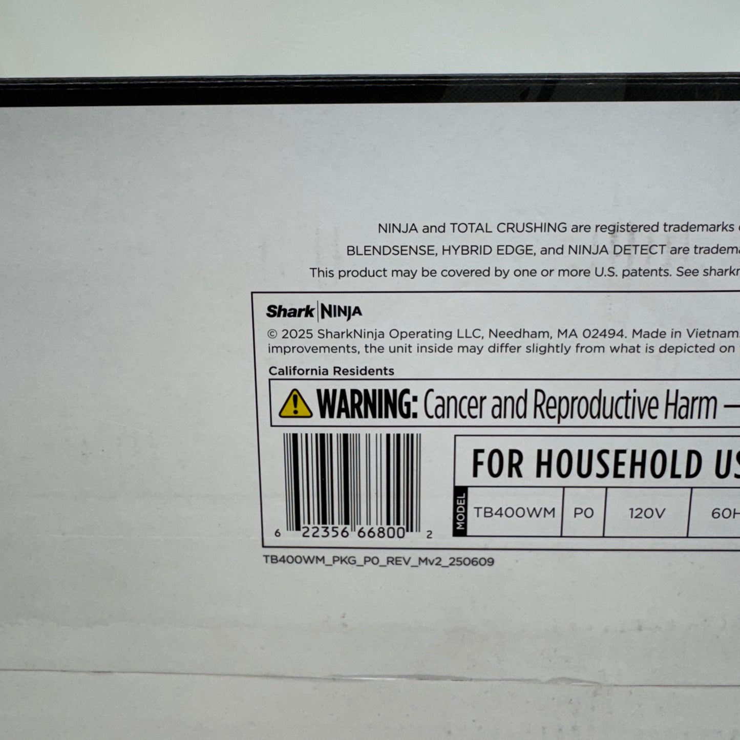 New Ninja Detect Power Blender + Processor Blender TB400WM