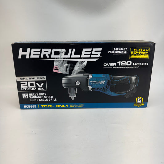 New HERCULES HCB96B 20V Right Angle Drill
