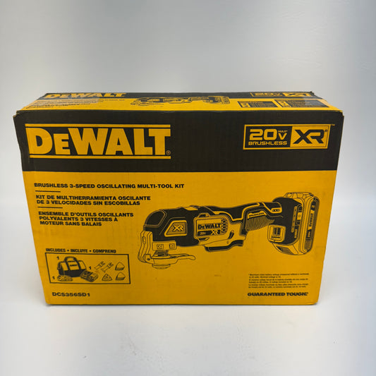 New DeWalt DCS356SD1 20V MAX Cordless Oscillating Multi-Tool XR