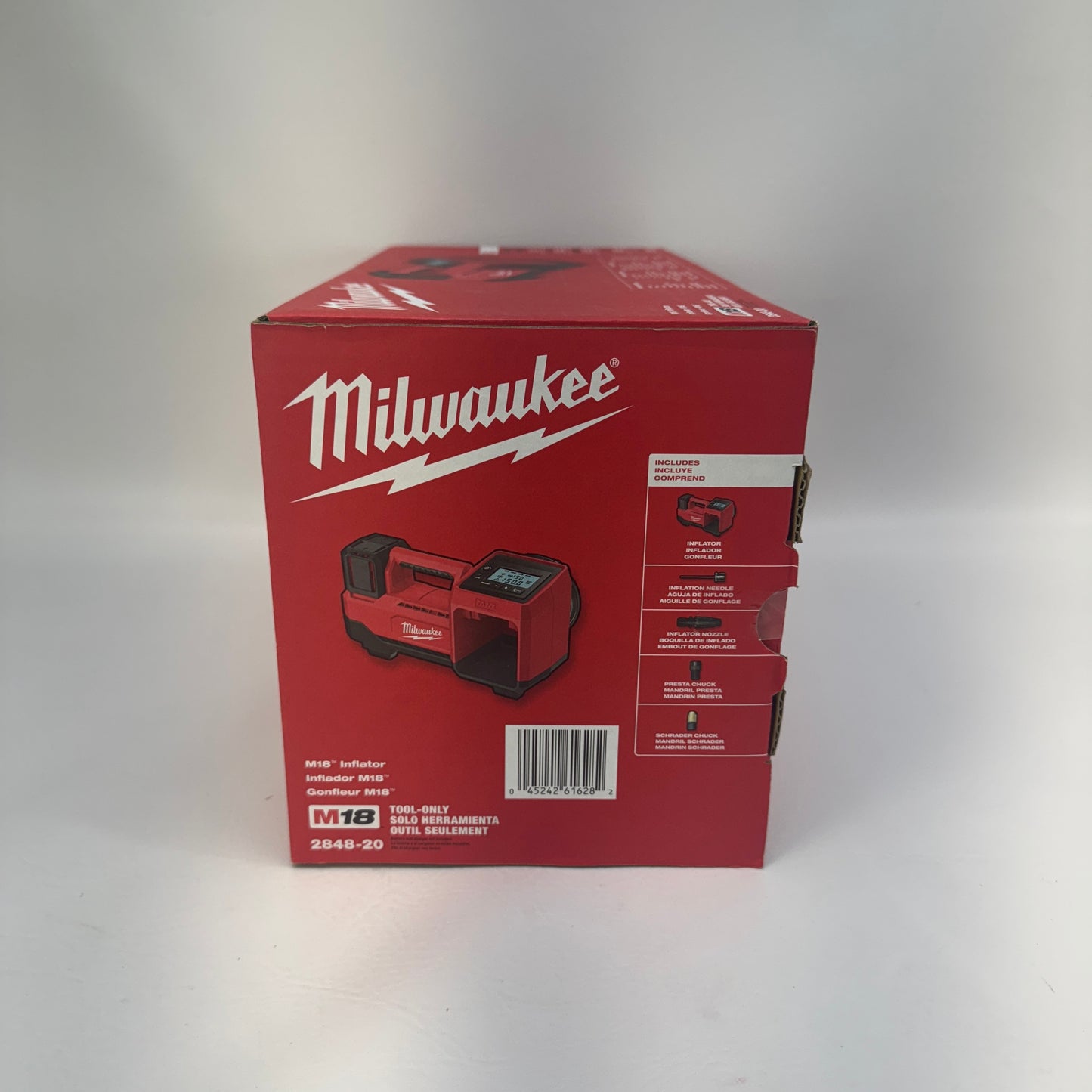 New Milwaukee 2848-20 M18 18V Tire Inflator