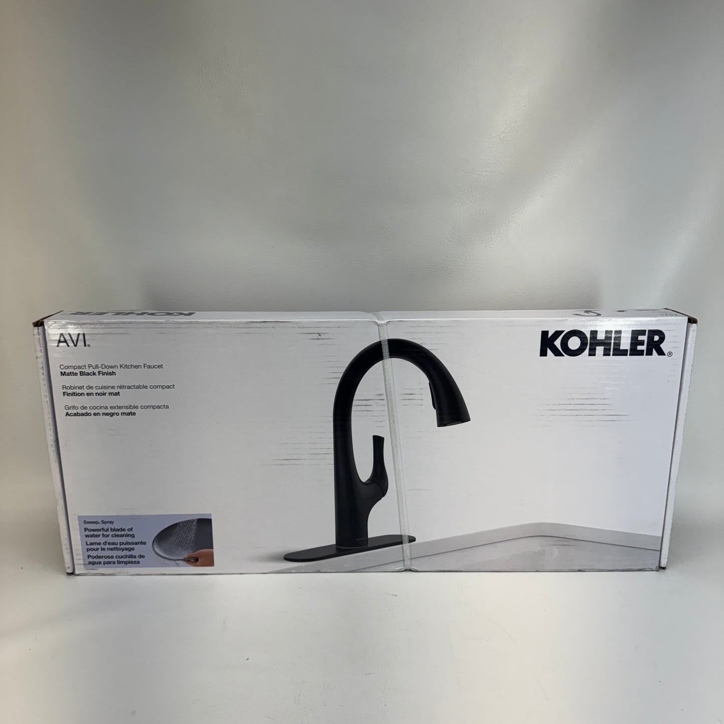 New Kohler AVI Compact Pull-Down Kitchen Fuacet R27141-BL