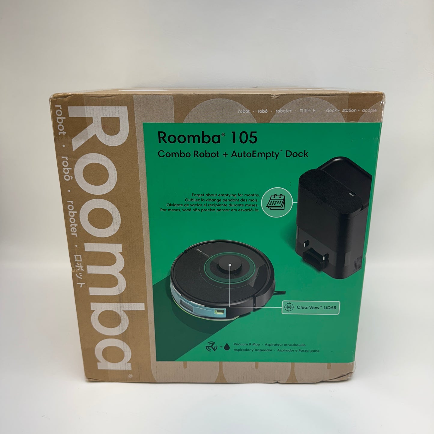 New Roomba 105 Combo Robot Vacuum Cleaner Y354020