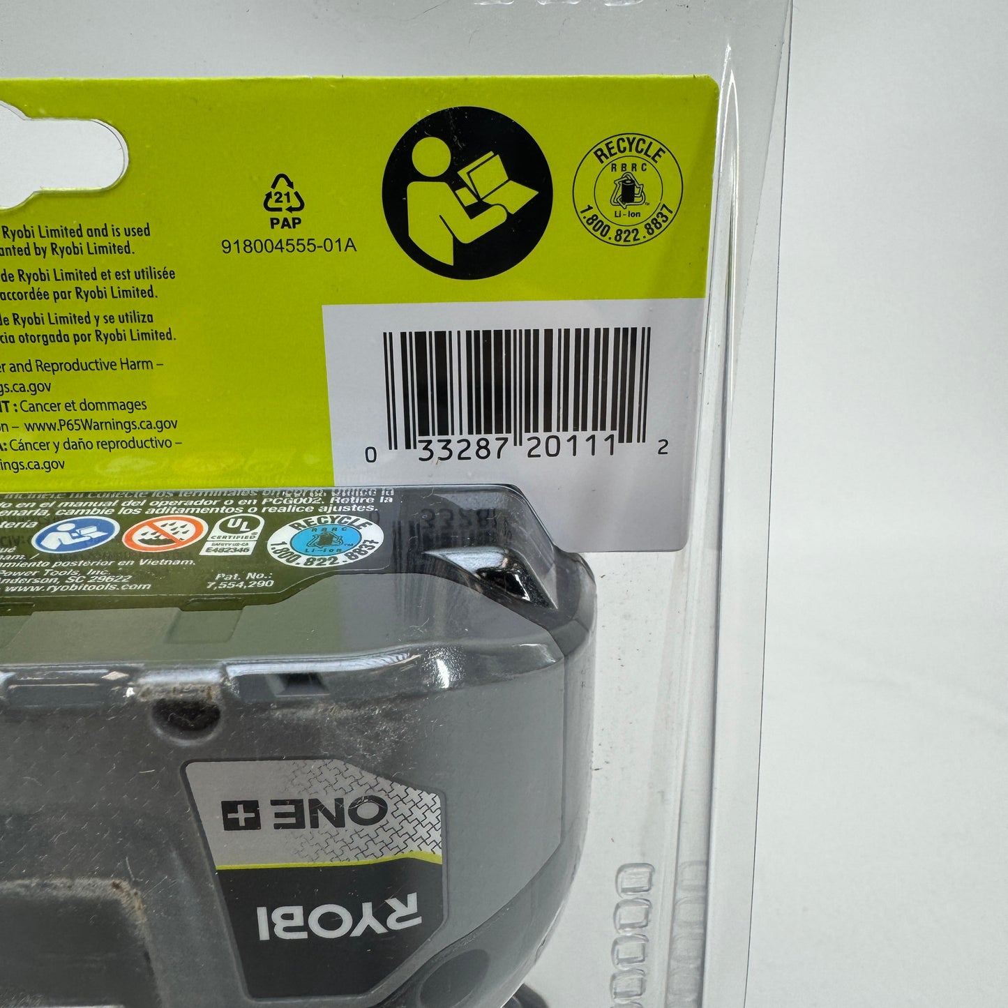 New Ryobi PBP2007 6Ah 18V Lithium HIGH PERFORMANCE Batteries Batteries PBP2007