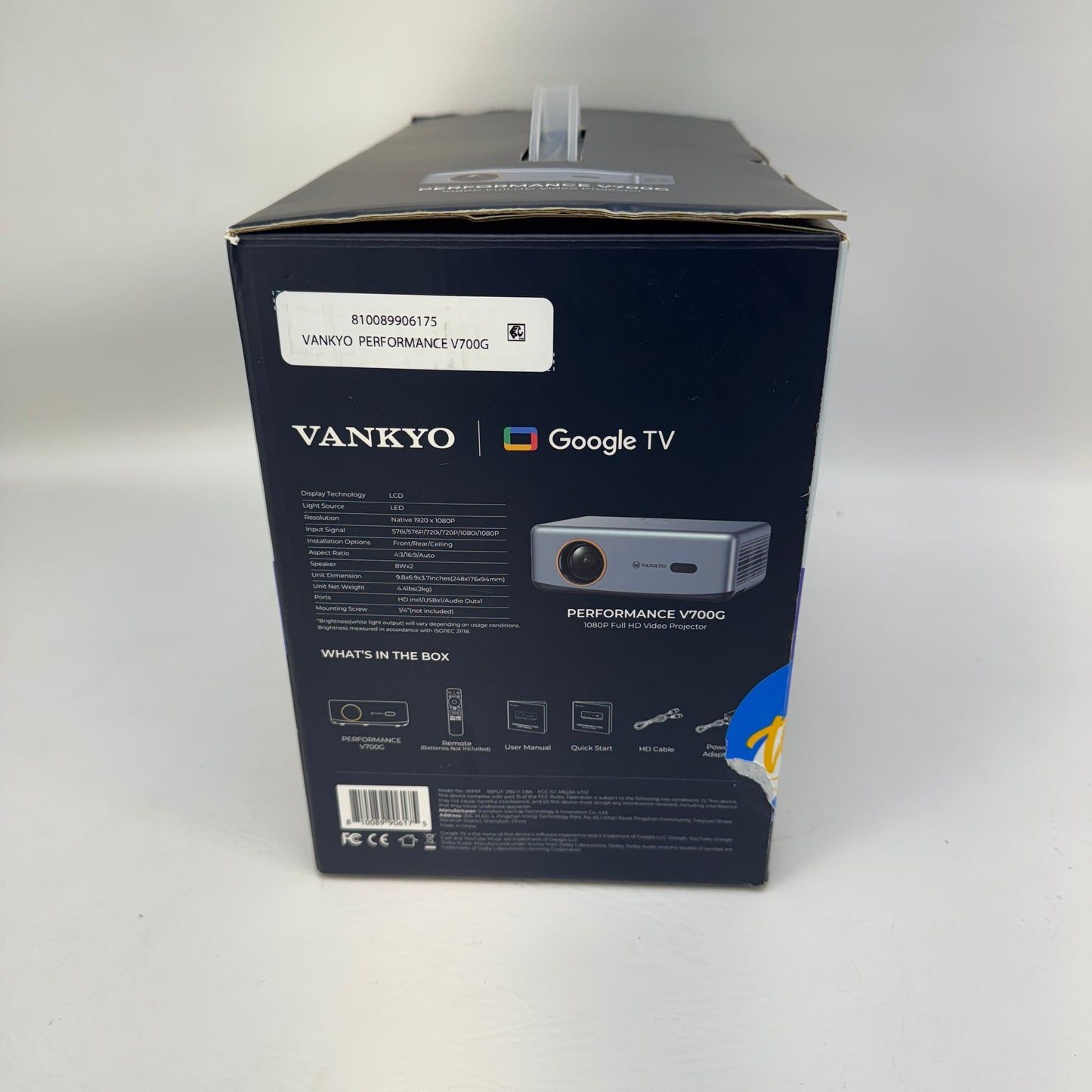 New Vankyo Performance V700G Video Projector WP01