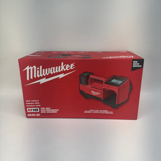 New Milwaukee 2848-20 M18 18V Tire Inflator