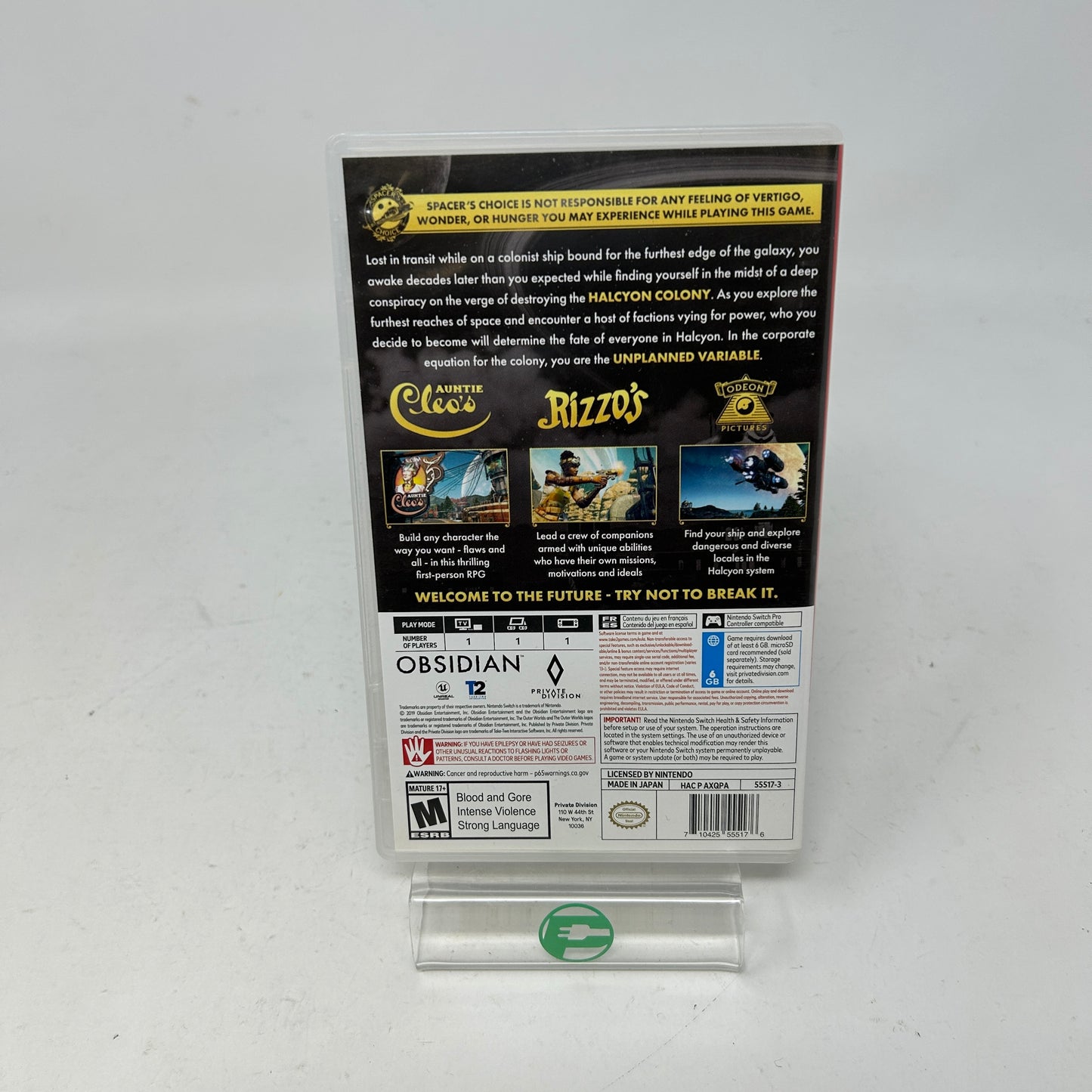 The Outer Worlds (Nintendo Switch, 2020)