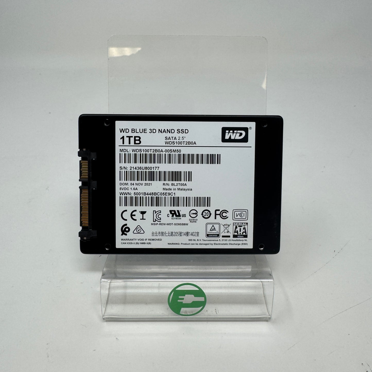 Western Digital WD 2.5" WDS100T2BOA 1TB SATA III 6Gbps SSD BL2T002