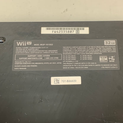 Nintendo Wii U Console Gaming System WUP-101(02) Black
