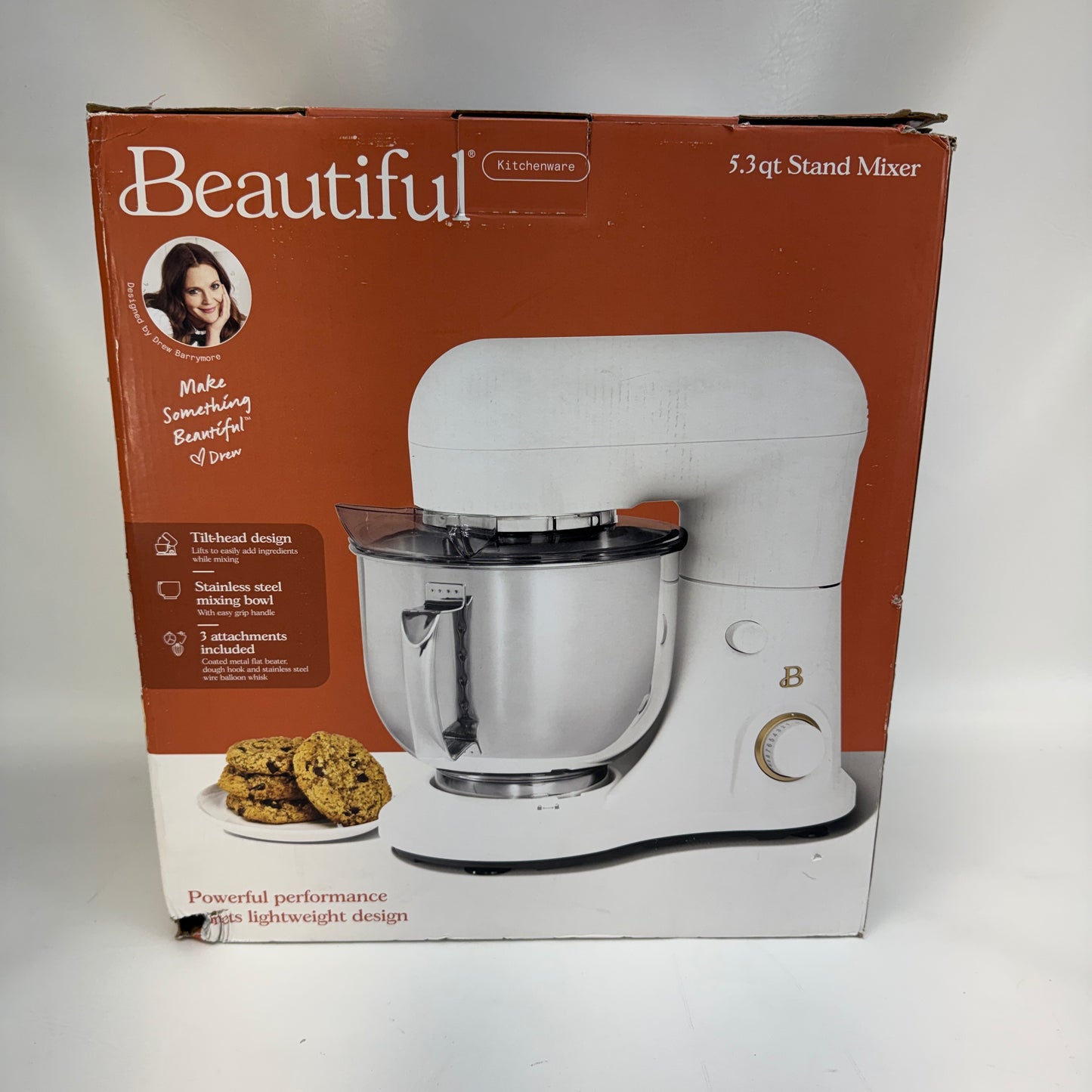 New Beautiful 5.3 Qt Stand Mixer by Drew Barrymore Mixer YM-611B