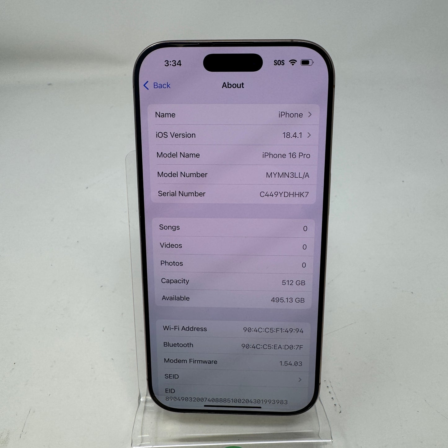 T-Mobile Apple iPhone 16 Pro 512GB Desert Titanium MYMN3LL/A