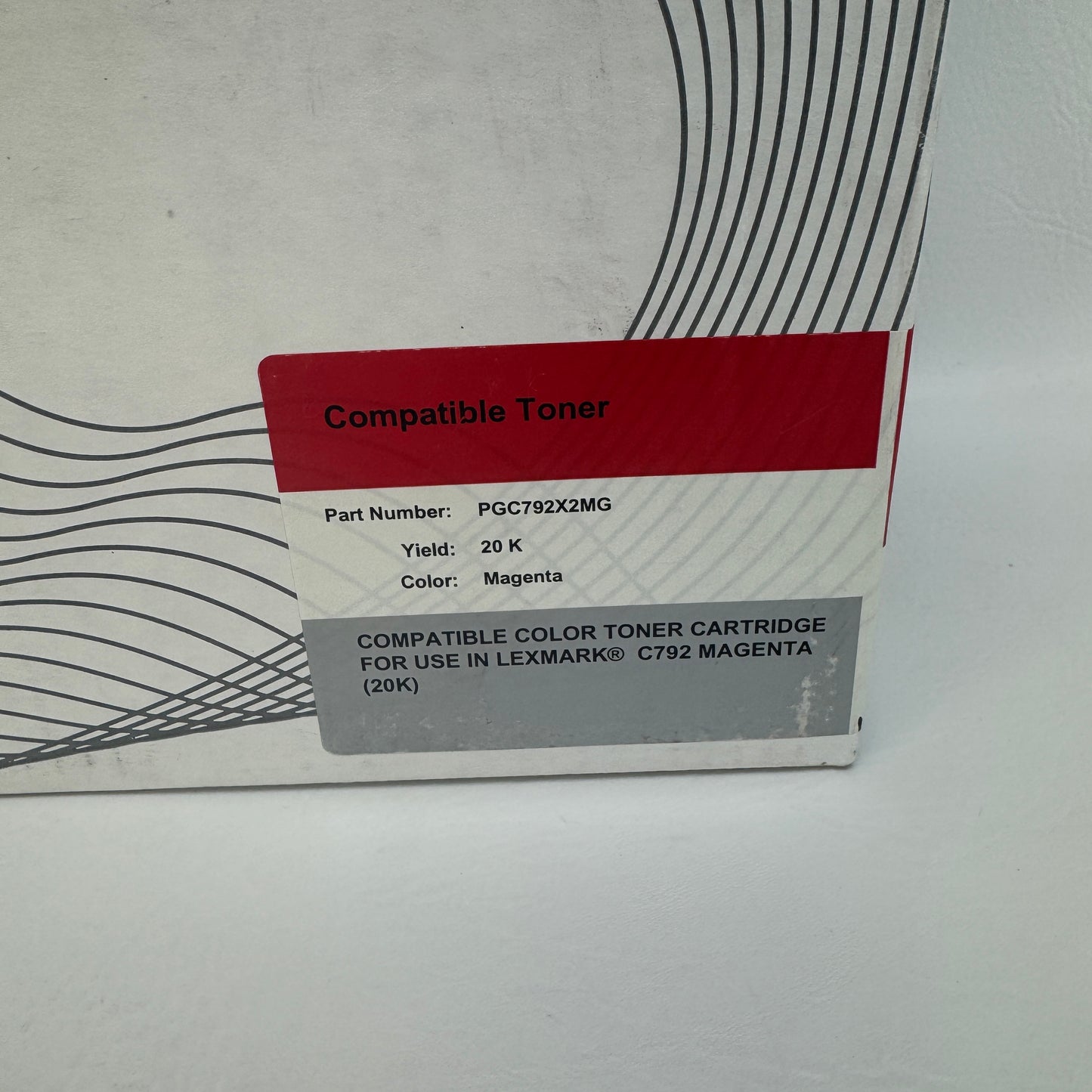New Lexmark PGC792X2MG Magenta Toner Cartridge Replacements
