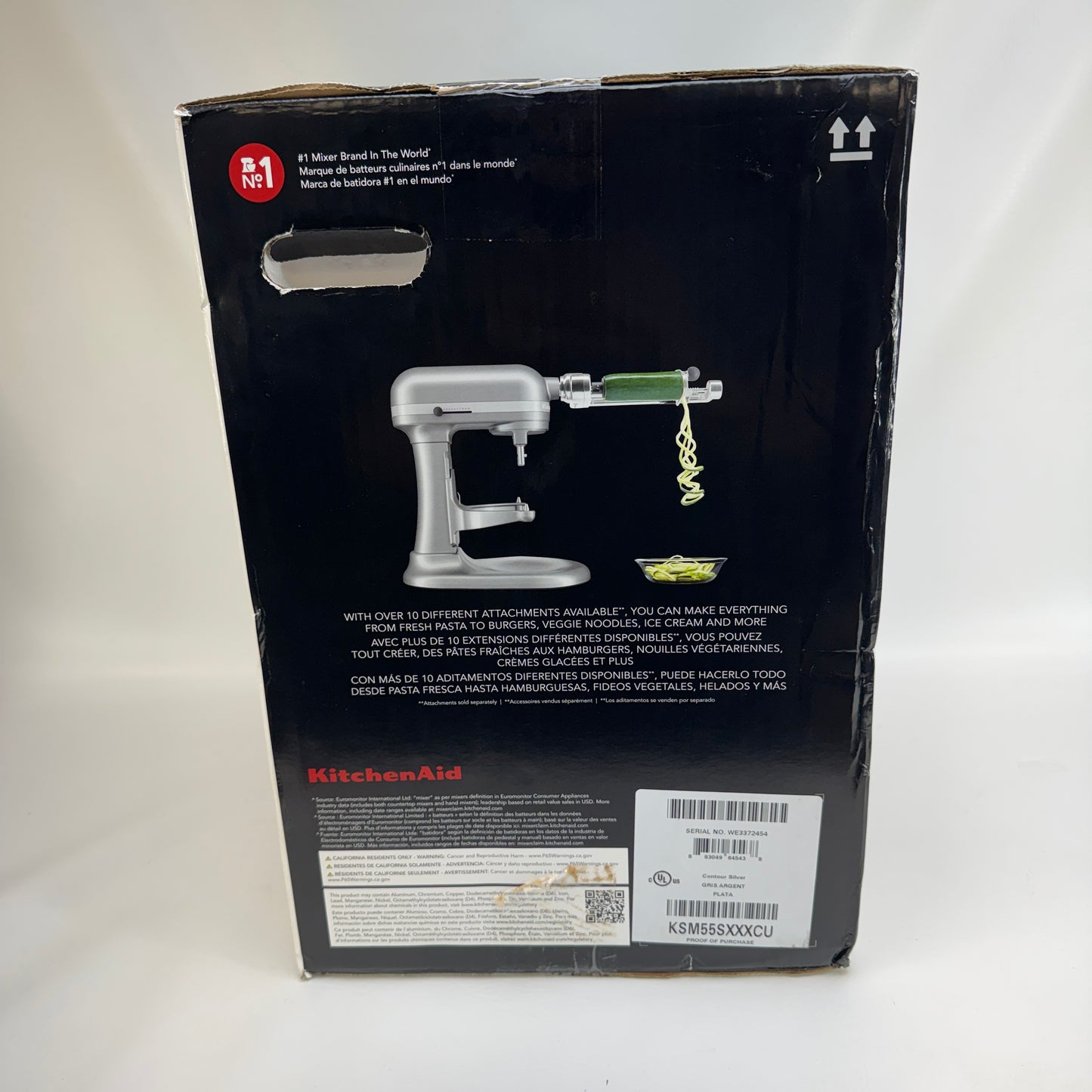 New KitchenAid Bowl-lift Stand Mixer Bowl-Lift Stand Mixer KSM55SXXXCU0