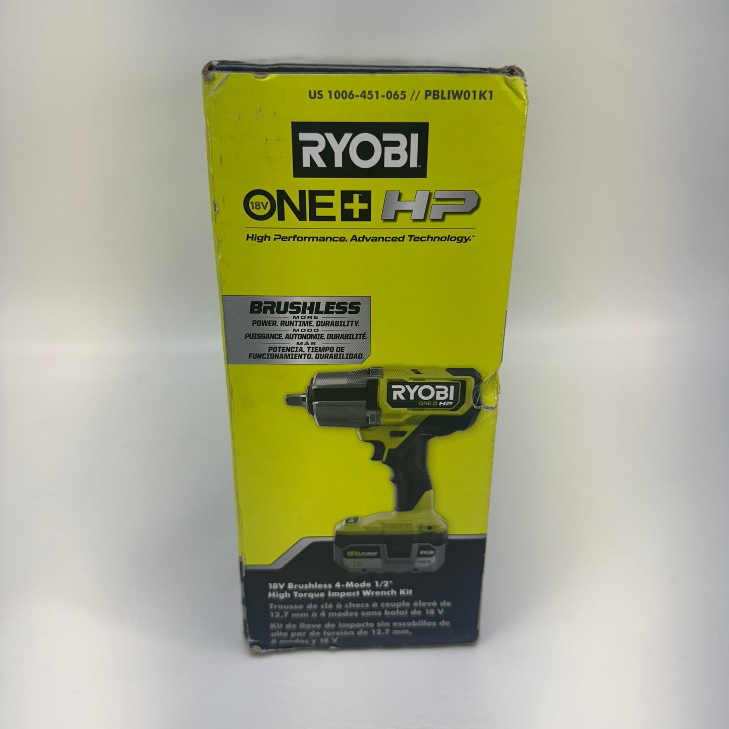 New Ryobi PBLIW01K1 18V Impact Wrench