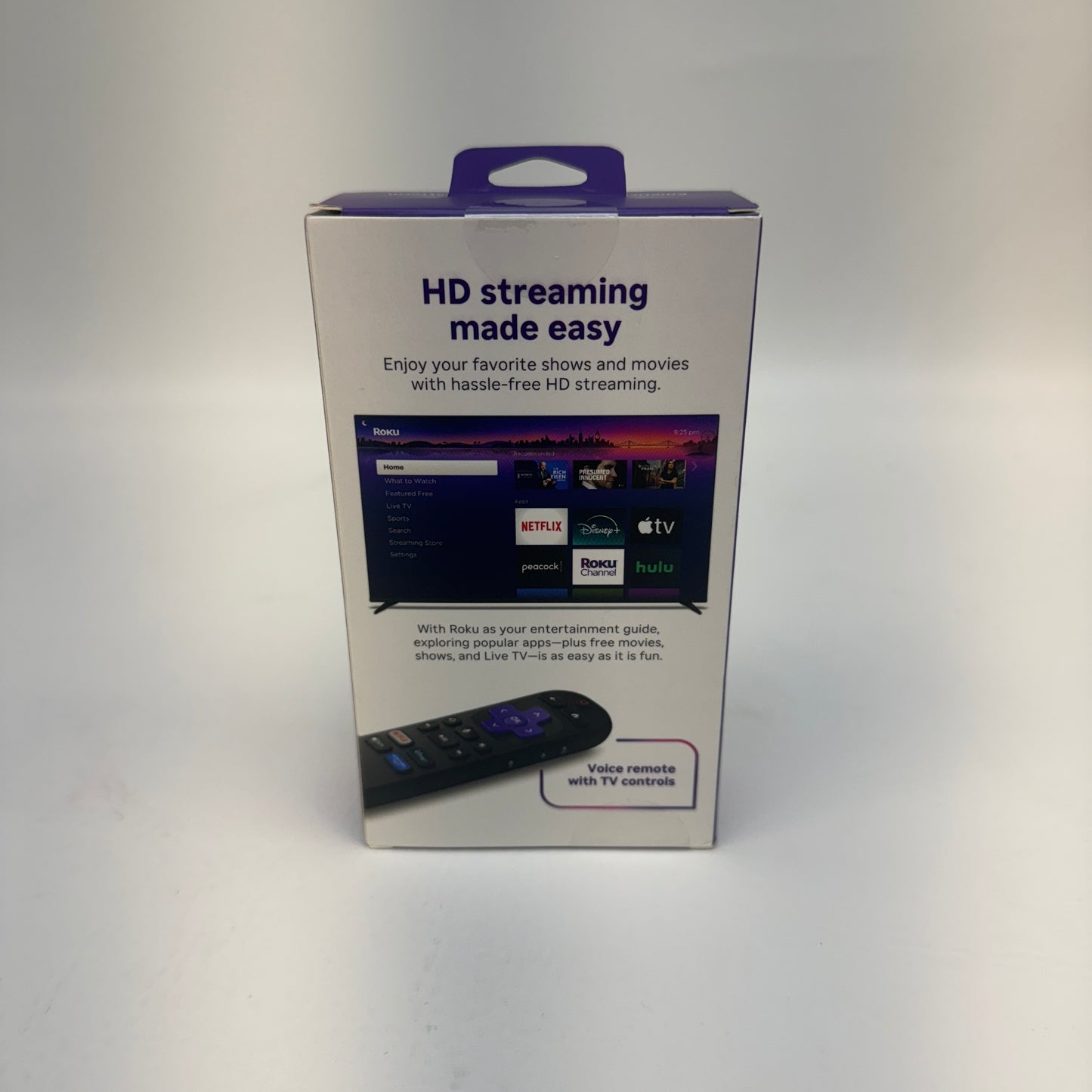 New Roku HD Streaming Stick Streaming Media Device Black 3840RW