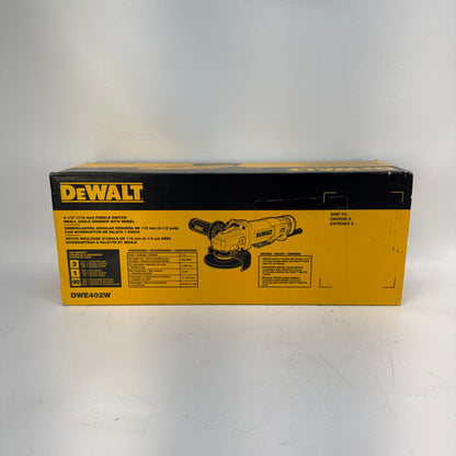 New DeWalt DWE402W 4-1/2 in. (115mm) Small Angle Grinder