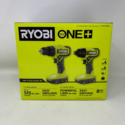 New Ryobi PCL1200K2 18V 2-Tool Combo Kit