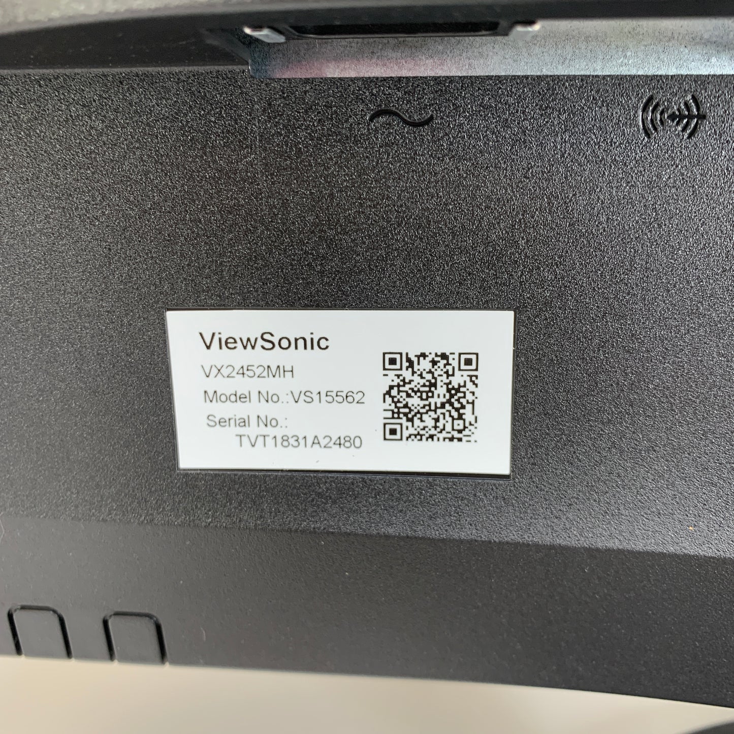 ViewSonic 24" VX2452MH FHD TN 60Hz Display Monitor