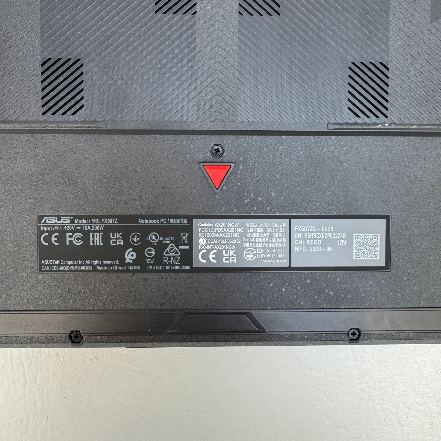 Asus TUF F15 FX507Z 15.5" i5-12500H 2.5GHz 16GB RAM 512GB SSD GeForce RTX 3050