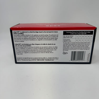 New FastenMaster LedgerLOK Flat Head Screws