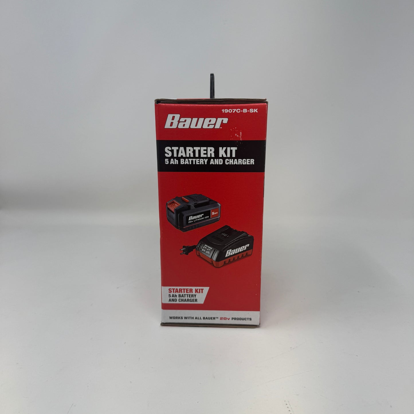 New Bauer 1907C-B-SK 20V Battery and Charger
