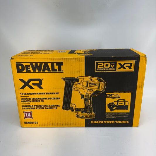 New DeWalt DCN681D1 20V MAX 18GA Stapler