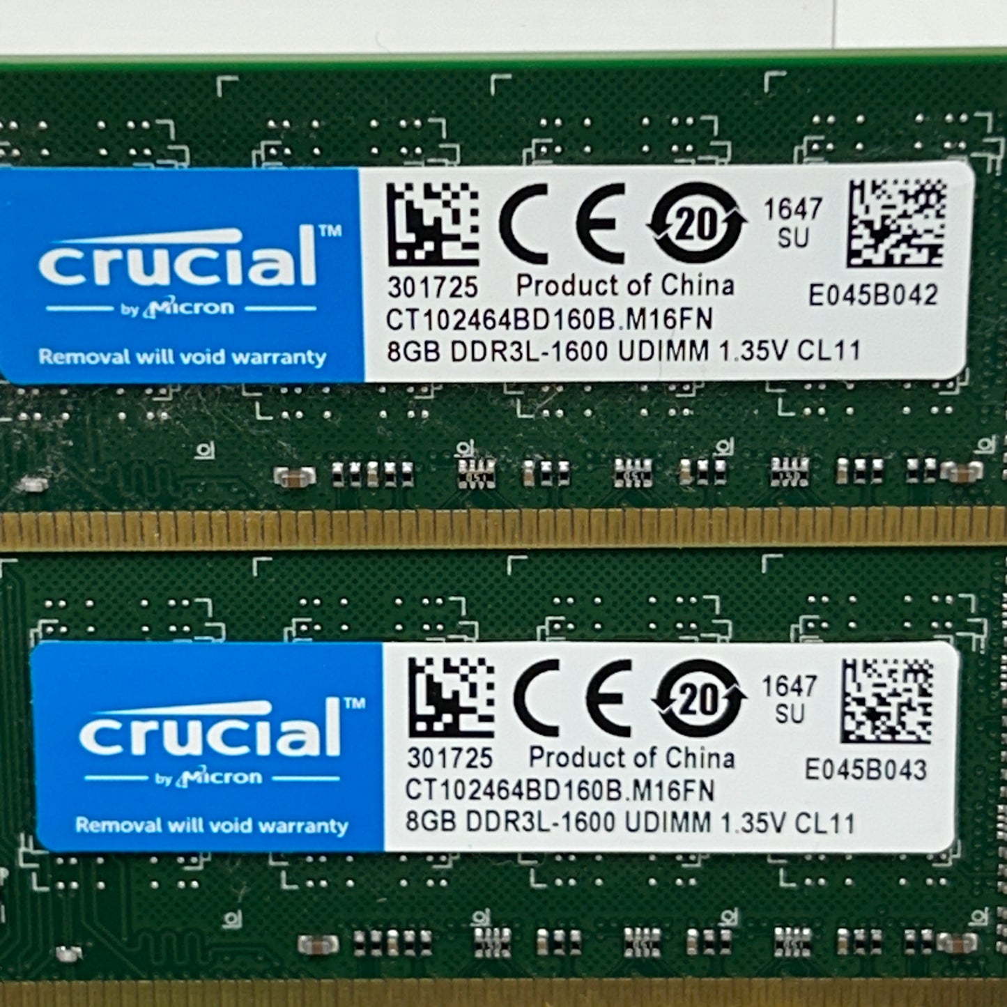 Crucial CT102464BD160B 16GB (2x8GB) RAM DDR3 1600MHz