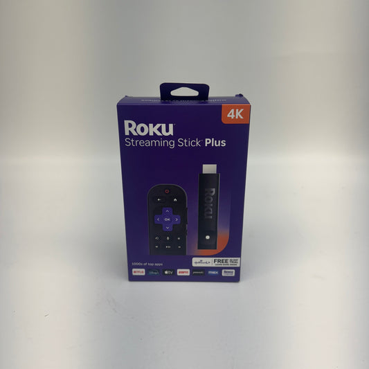 New Roku 4K Streaming Stick Plus Media Streamer Black 3830RW