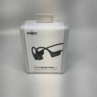 New Shokz OpenRun Pro 2 Bone Conduction Wireless Headphones Black S820