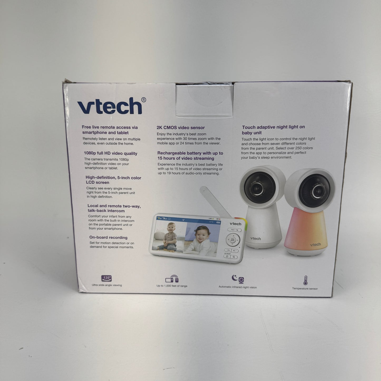 New Vtech RM7766-2HD Baby Monitor