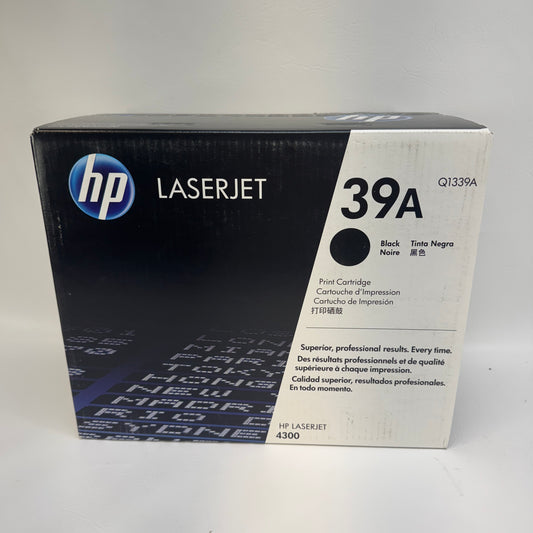 New HP 39A 1PQ1339A Black Print Cartridge