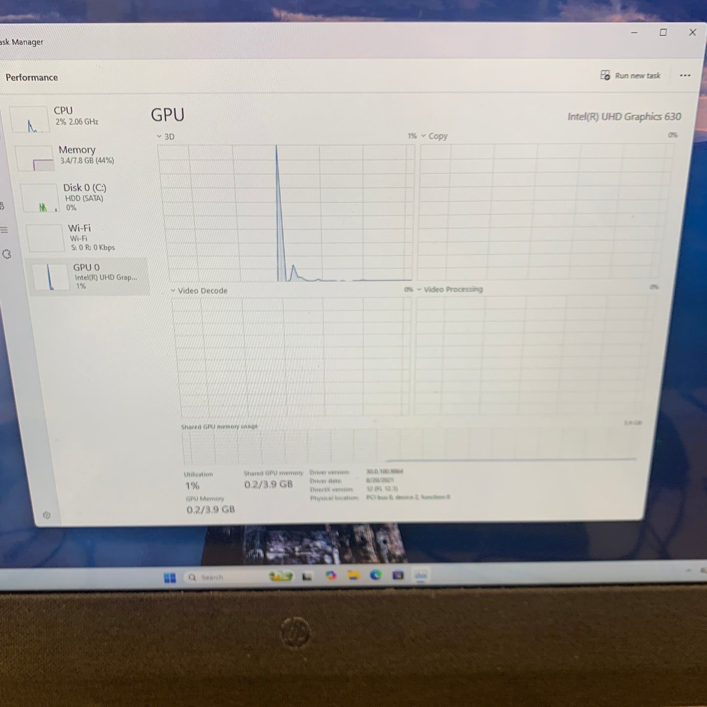 HP Pavilion 23.8" i5-8400T 1.70GHz 8GB RAM 1TB HDD