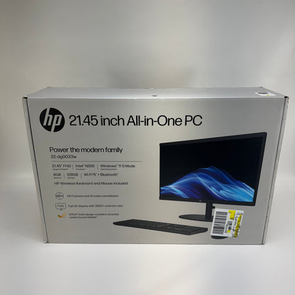 New HP AIO 22-DG0033W 21.5" Celeron N200 3.20GHz 8GB RAM