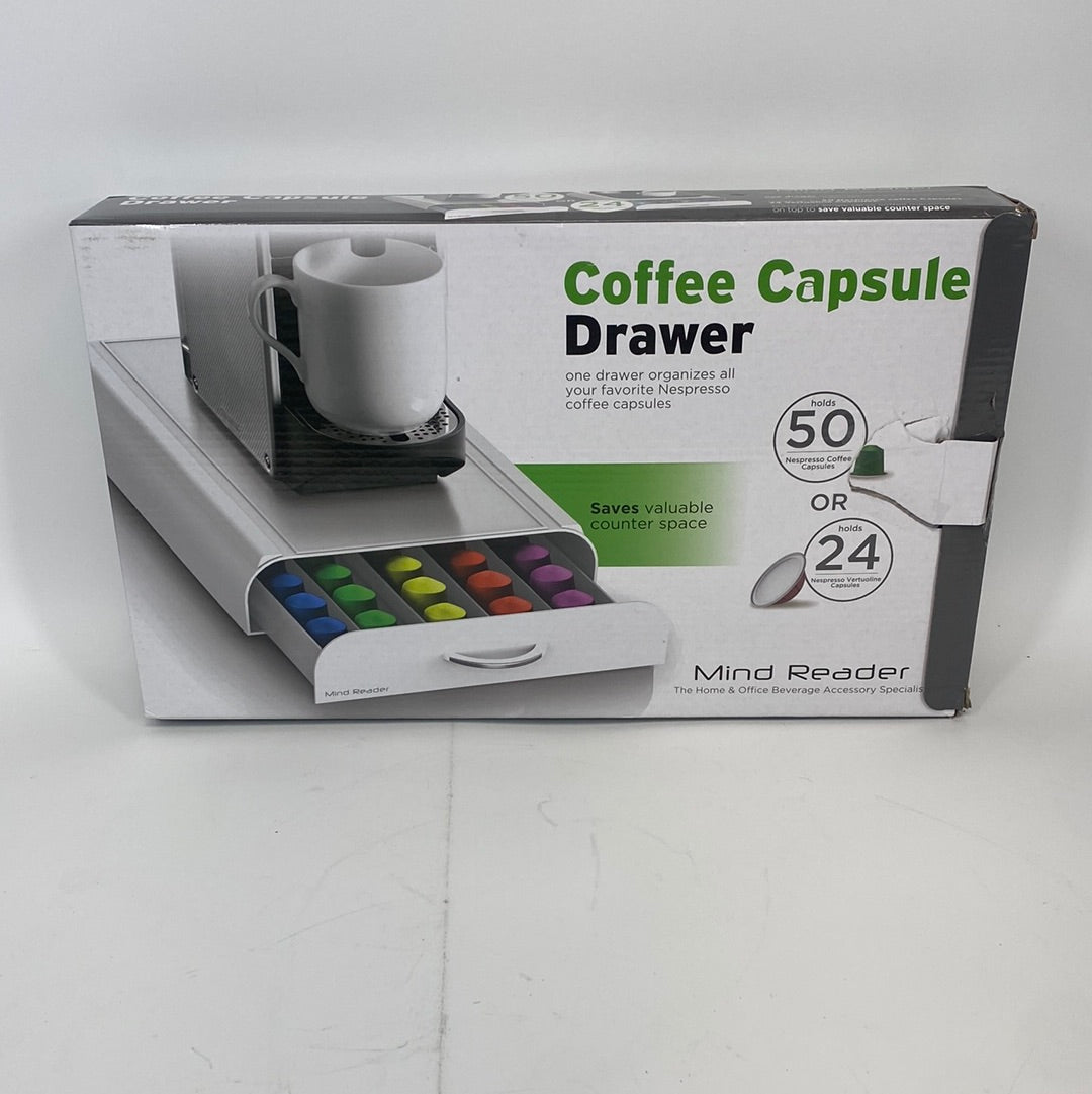 Mind Reader Coffee Capsule Drawer NEST3PC-WHT