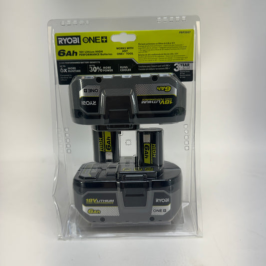 New Ryobi PBP2007 6Ah 18V Lithium HIGH PERFORMANCE Batteries Batteries PBP2007