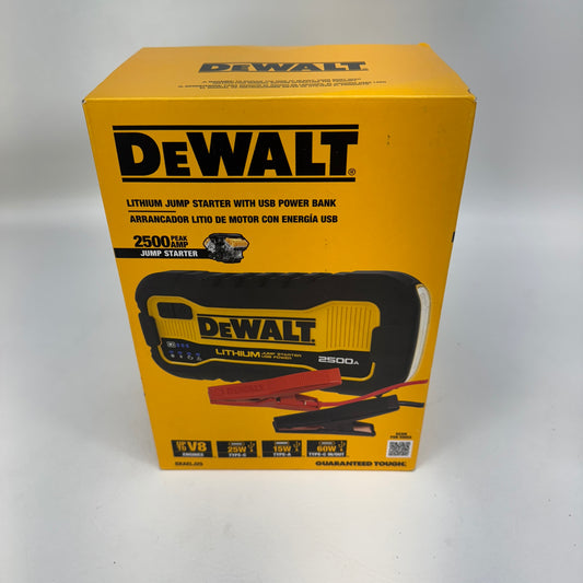 New DeWalt DXAELJ25 Lithium Jump Starter with USB Power Bank