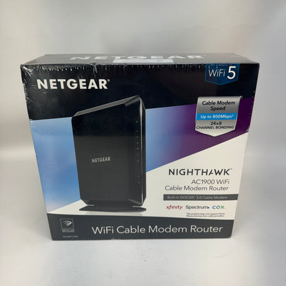 New NETGEAR Nighthawk Dual Band AC1900 WIFI Wifi Cable Modem Router