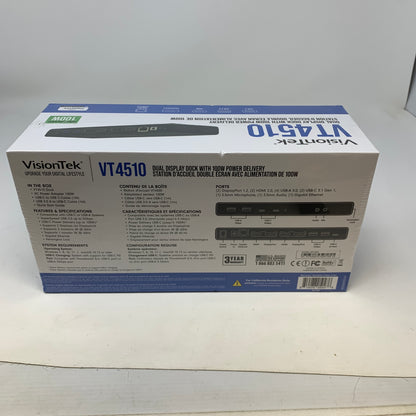 New VisionTek VT4510 Laptop Docking Station 9014184