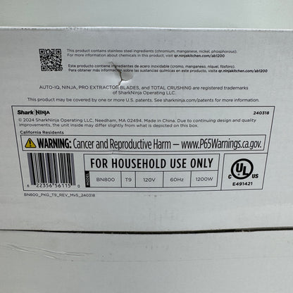 New Ninja Kitchen System Blender BN800