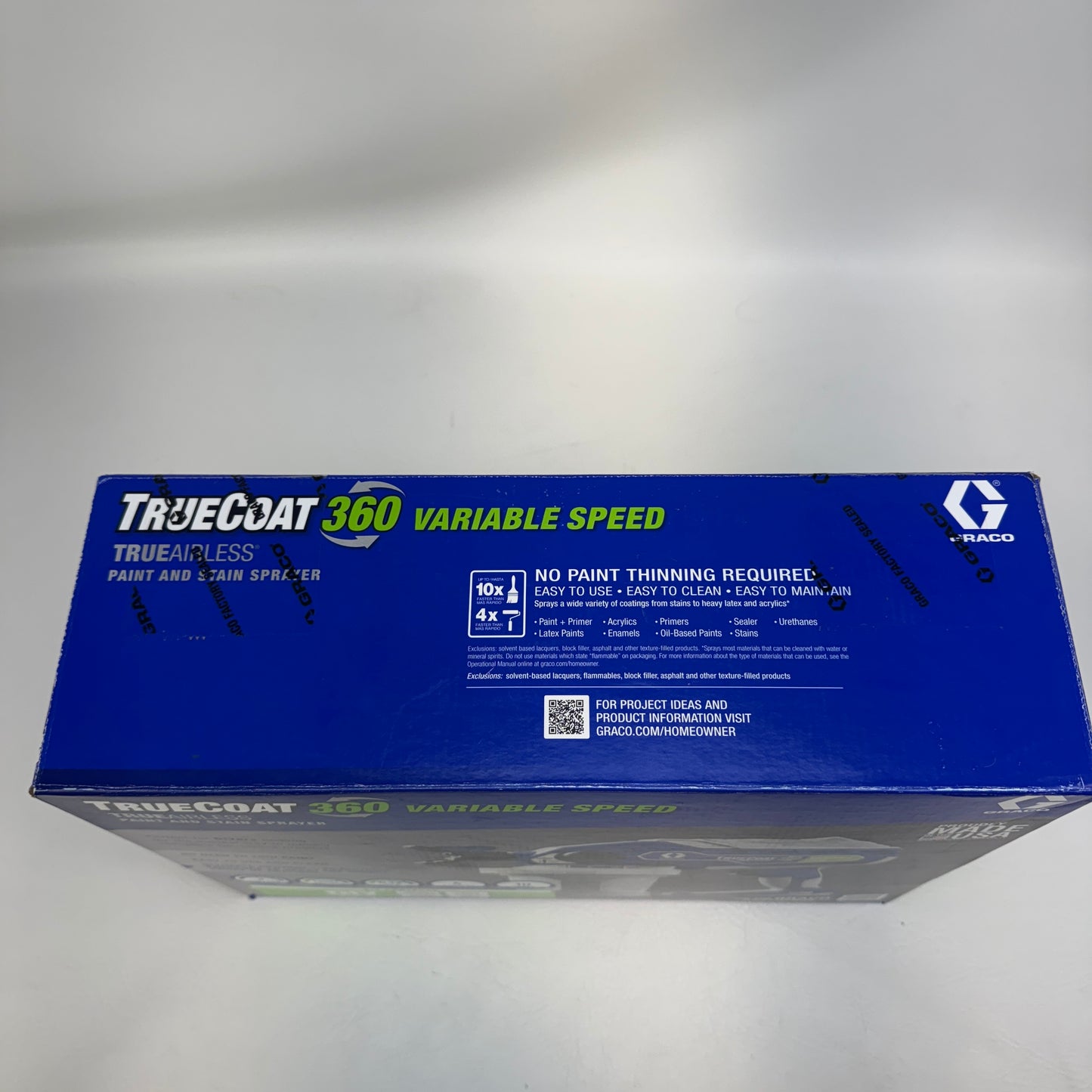 New Graco TRUECOAT 360 VARIABLE SPEED Paint and Stain Sprayer