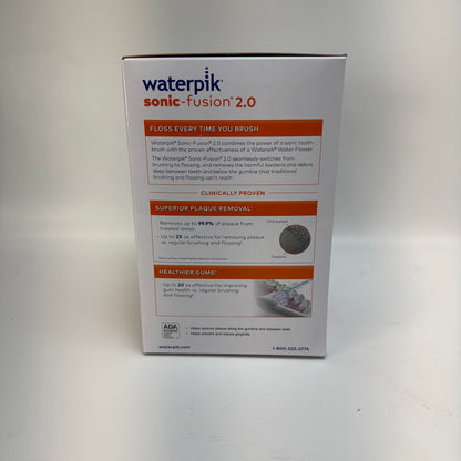 New Waterpik Sonic-Fusion 2.0 Electric Tootbrush SF-03W010-1