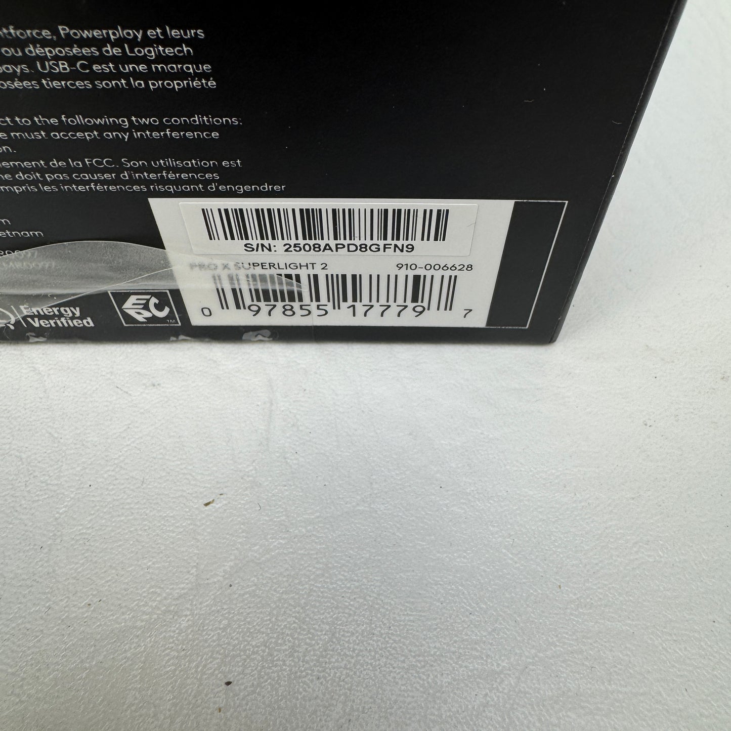 New Logitech Pro X Superlight 2 Computer Mouse 910-006628